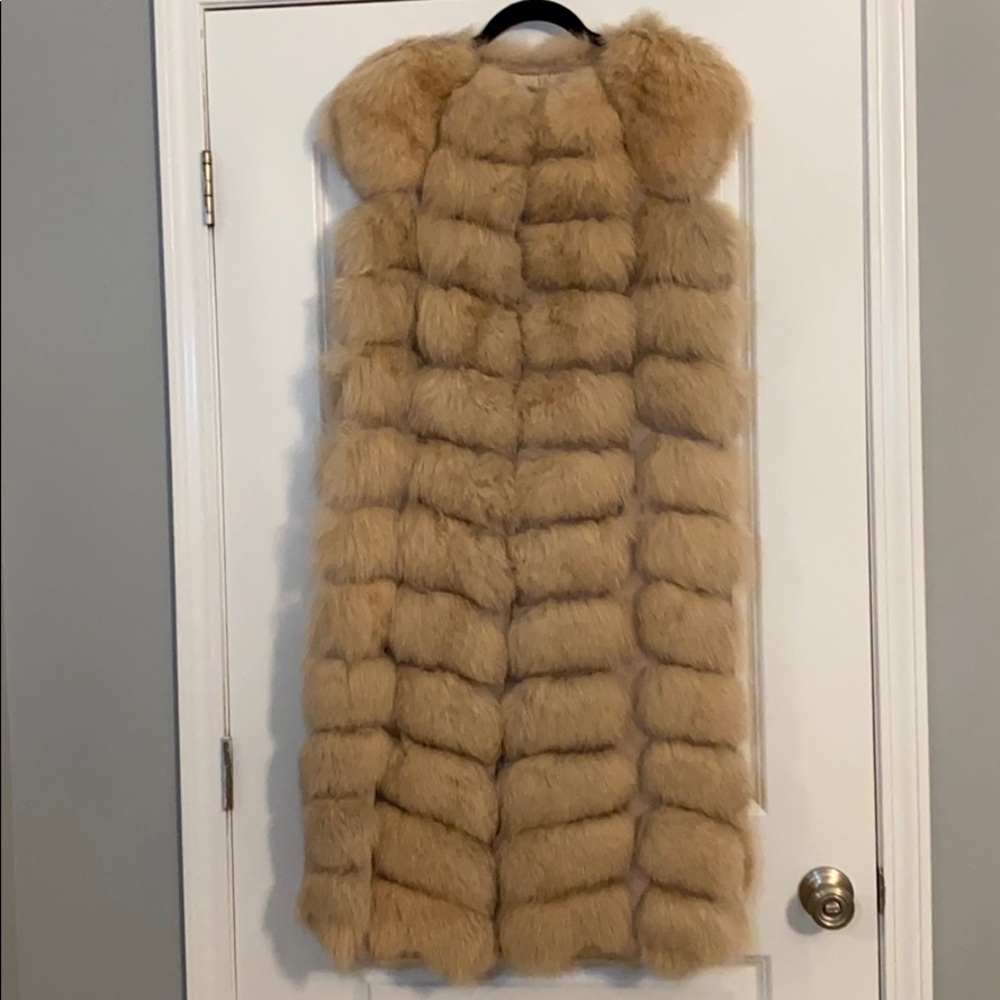 Real fur vest 110 cm